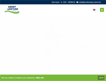 Tablet Screenshot of dienstleistung-rostock.de